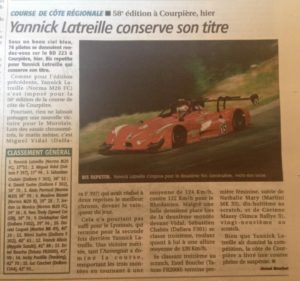 article course de côte Juin 2016
